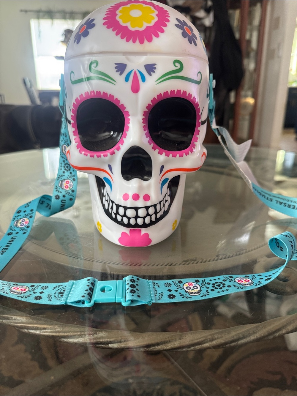 Universal Kids Sugar Skull Crossbody Bag - White with Pink & Teal